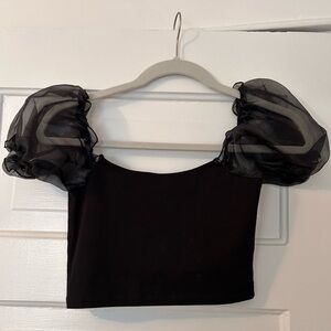 Topshop puff sleeve top